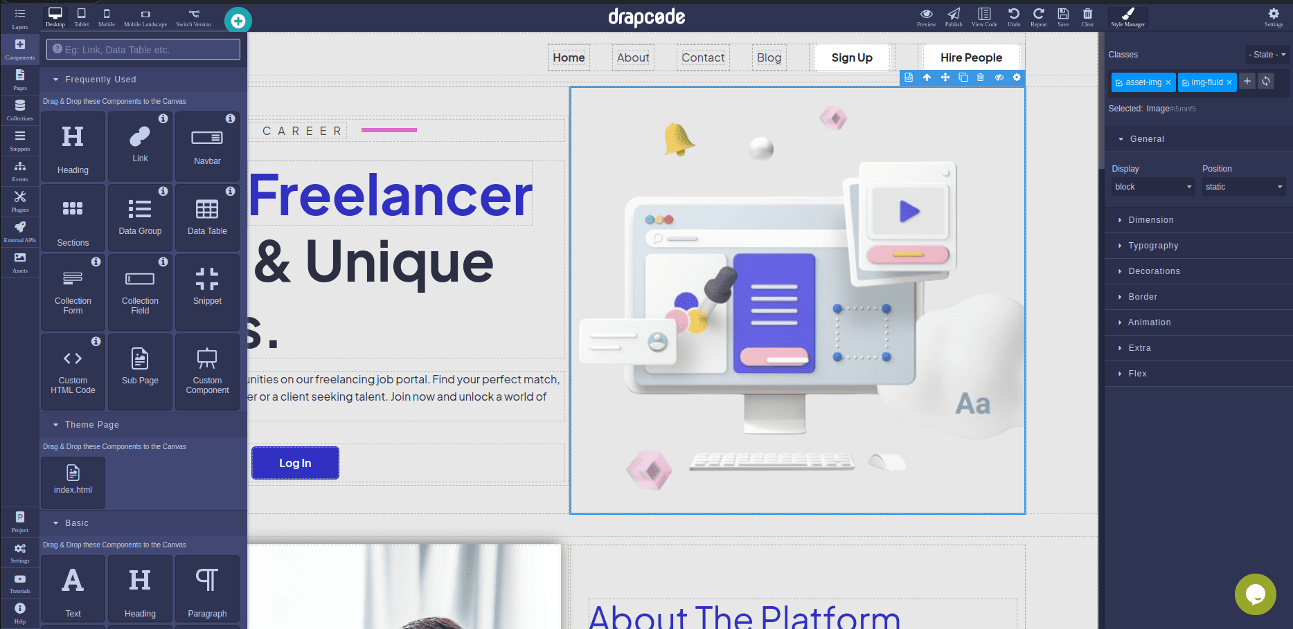 Drapcode Database