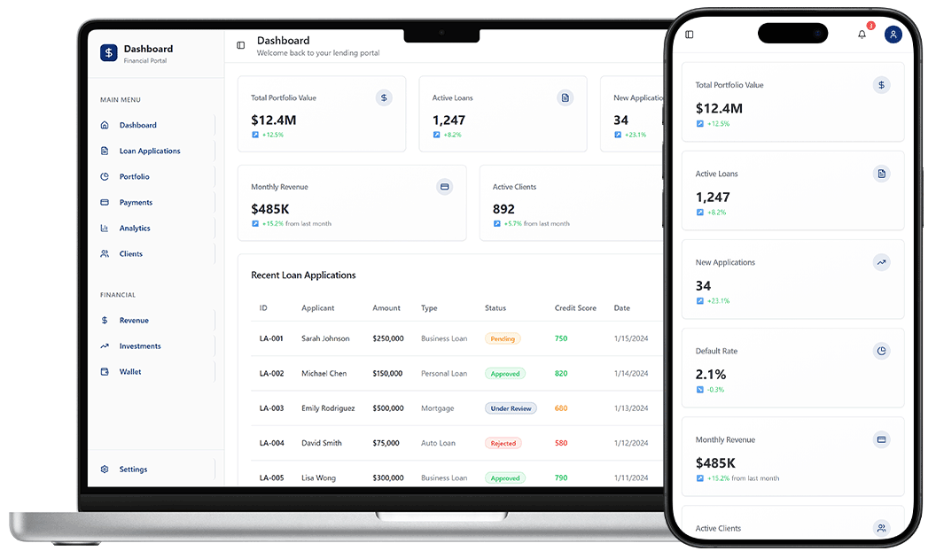 Lending and Financing Portal | DrapCode