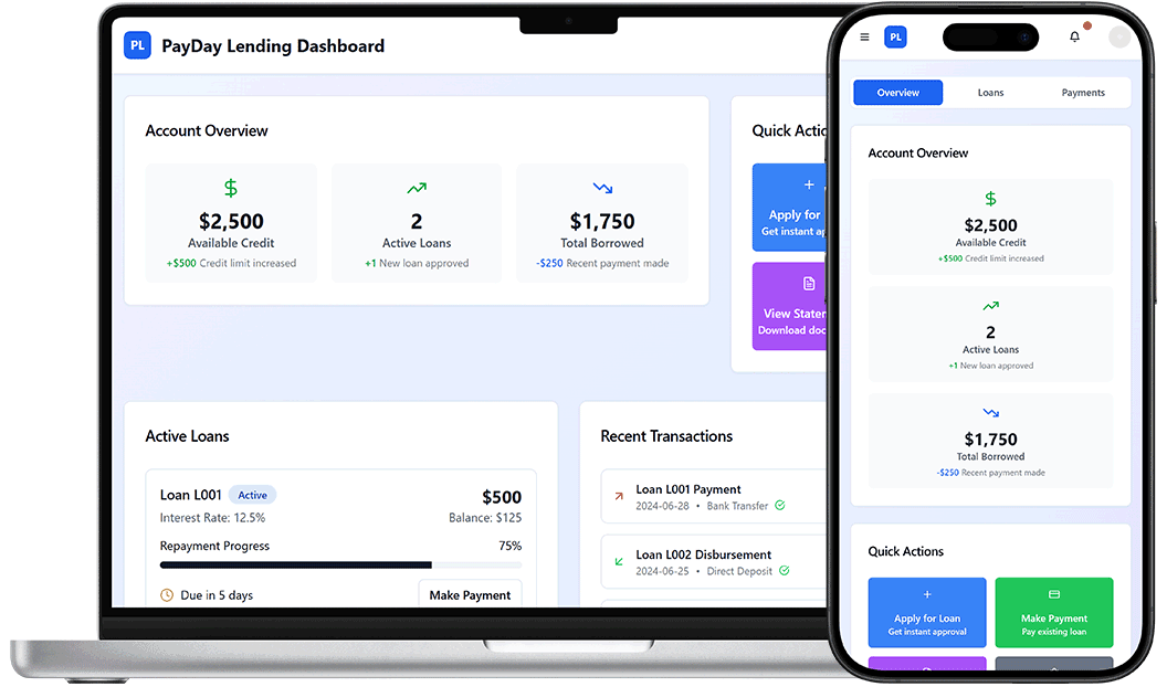 Payday Loans Platform | DrapCode