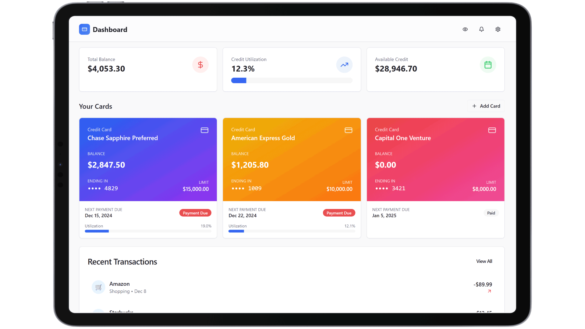 Mobile Dashboard | DrapCode